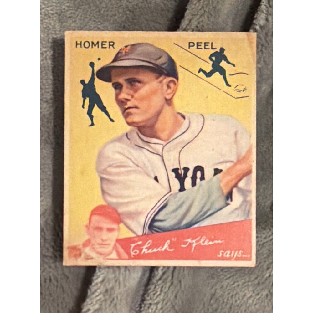 1934 Goudey Big League Chewing Gum - R320 Homer Peel #88 (RC)